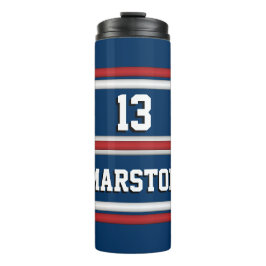 Team Colors Red White Blue Thermosbecher