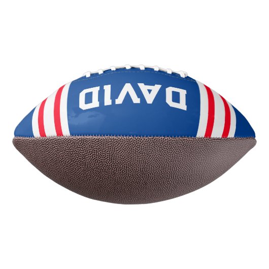 Team Colors Red White und Blue Football (Gedreht 90)