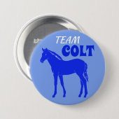 "Team Colt" Blue Gender Reveve Button (Vorne & Hinten)