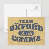 Team Comma Postkarte (Vorne/Hinten)