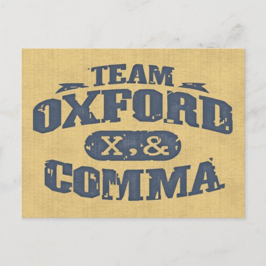 Team Comma Postkarte (Vorderseite)