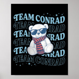 Team Conrad Name Minzbär für Männer Frauen Kinder Poster