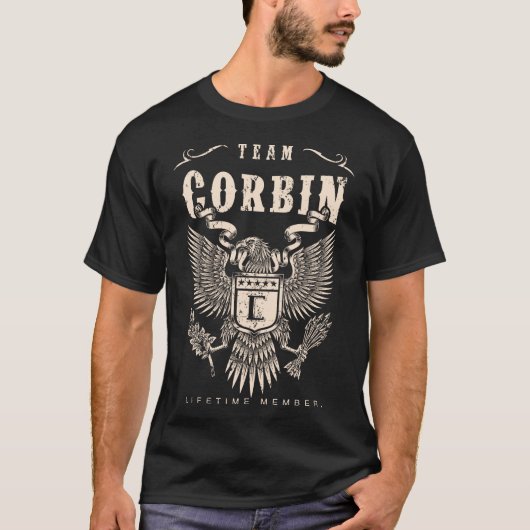 TEAM CORBIN Lifetime Member. T-Shirt (Vorderseite)