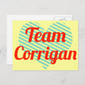 Team Corrigan Postkarte (Vorne/Hinten)