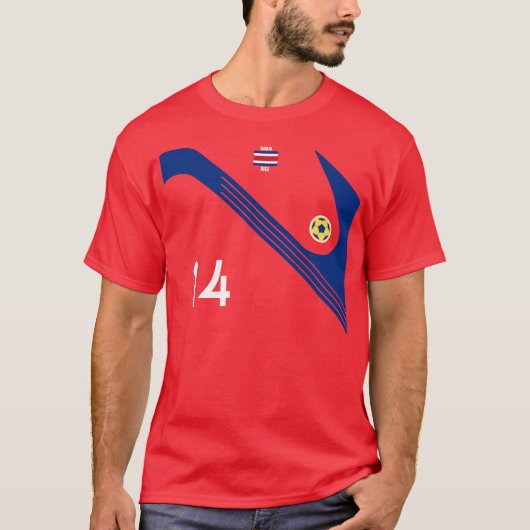 Team-Costa Rica-Fußball T-Shirt (Vorderseite)