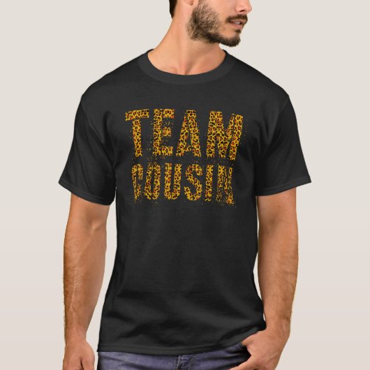 Team Cousin Leopard Print Oma Opa Reeduc T-Shirt (Vorderseite)
