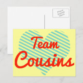 Team-Cousin Postkarte (Vorne/Hinten)