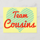 Team-Cousin Postkarte (Vorderseite)