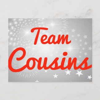 Team-Cousin Postkarte