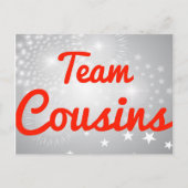 Team-Cousin Postkarte (Vorderseite)