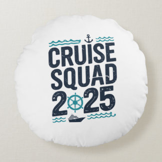 Team Cruise 2025 Runde Pillow Rundes Kissen
