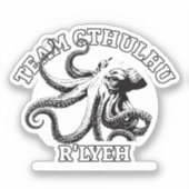 Team Cthulhu R'lyeh Lovecraft Aufkleber (Vorderseite)