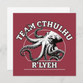 Team Cthulhu R'lyeh Lovecraft Einladung (Vorne/Hinten)