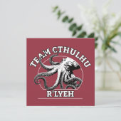 Team Cthulhu R'lyeh Lovecraft Einladung (Stehend Vorderseite)