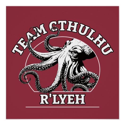 Team Cthulhu R'lyeh Lovecraft Poster (Vorderseite)