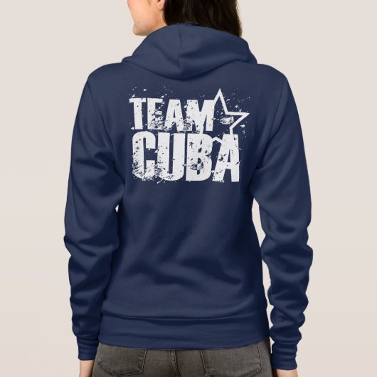 Team Cuba Damen Pullover - LIBRE Label (Rückseite)