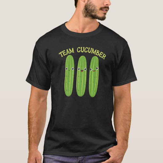 Team Cucumber Gemüsepflanzliche Pflanze vegetarisc T-Shirt (Vorderseite)