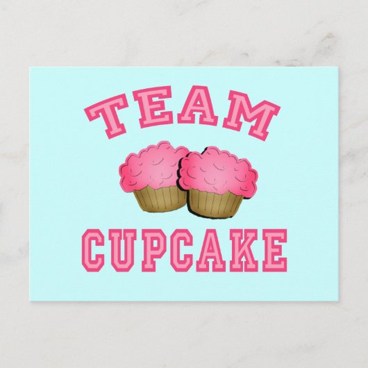 Team Cupcake Tshirts, Hoodies, Tasse, Geschenke Postkarte (Vorderseite)