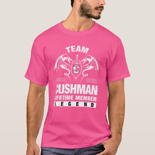 Team Cushman Lifetime-Mitglied T-Shirt (Vorderseite)