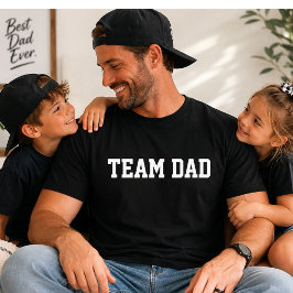 Team Dad Varsity Lustiger Vatertag Geschenk T-Shirt