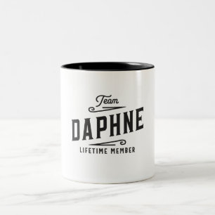 Team Daphne Lifetime Personalisiert Name des Mitgl Zweifarbige Tasse