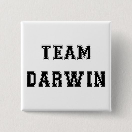 Team Darwin (B&W) Button (Vorderseite)