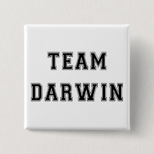 Team Darwin (B&W) Button