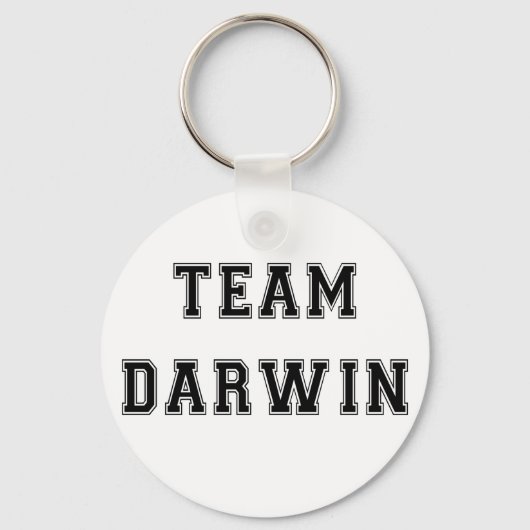 Team Darwin (B&W) Schlüsselanhänger (Vorderseite)