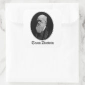 Team Darwin Quadratischer Aufkleber (Tasche)
