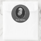 Team Darwin Runder Aufkleber (Tasche)