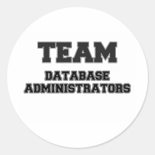 Team-Datenbankverwalter Runder Aufkleber