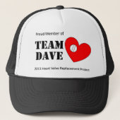 Team-Dave-Hut Truckerkappe (Vorderseite)