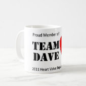 Team-Dave-Tasse Kaffeetasse (Vorderseite Links)