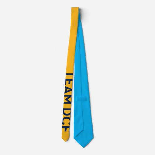 TEAM DCF Neck Tie - Aquamarin Back Krawatte (Rückseite)