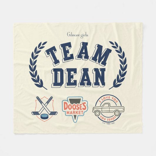 Team Dean Gilmore Girls Design Fleecedecke (Vorderseite (Horizontal))