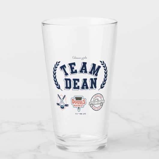 Team Dean Gilmore Girls Design Glas (Vorderseite)
