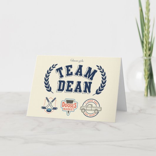 Team Dean Gilmore Girls Design Karte (Vorderseite)