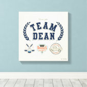 Team Dean Gilmore Girls Design Leinwanddruck (Insitu (Holzboden))