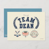 Team Dean Gilmore Girls Design Postkarte (Vorne/Hinten)