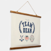 Team Dean Gilmore Girls Design Wandteppich Mit Holzrahmen (Gewinkelt)