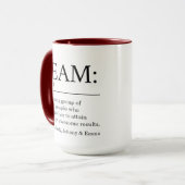 Team-Definition-Angebot Tasse (Vorderseite Links)