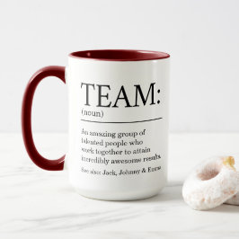 Team-Definition-Angebot Tasse