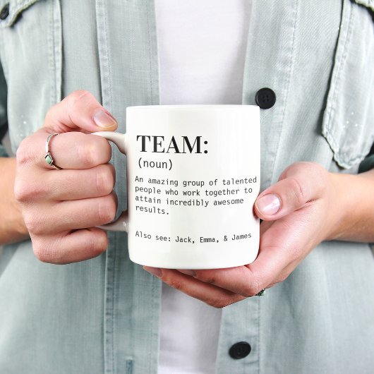Team Definition Tasse Benutzerdefiniertes Team-Dan