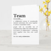 Team Definition – The Power of Collaboration  Karte (Gelbe Blume)