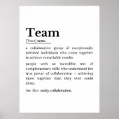 Team Definition – The Power of Collaboration  Poster (Vorne)