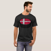 Team Denmark Hockey Puck funny T-Shirt (Vorne ganz)