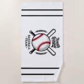 Team der Jugendliga Baseball Strandtuch (Vorderseite)
