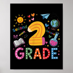Team der zweiten Klasse Funny Pencil zurück zum Sc Poster