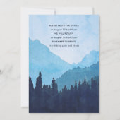 Team des Unternehmens Retreat mit Bergen Einladung (Rückseite)