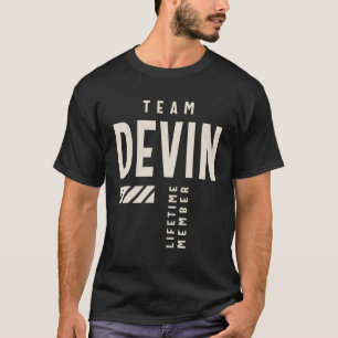 Team Devin Lifetime Member Name T-Shirt